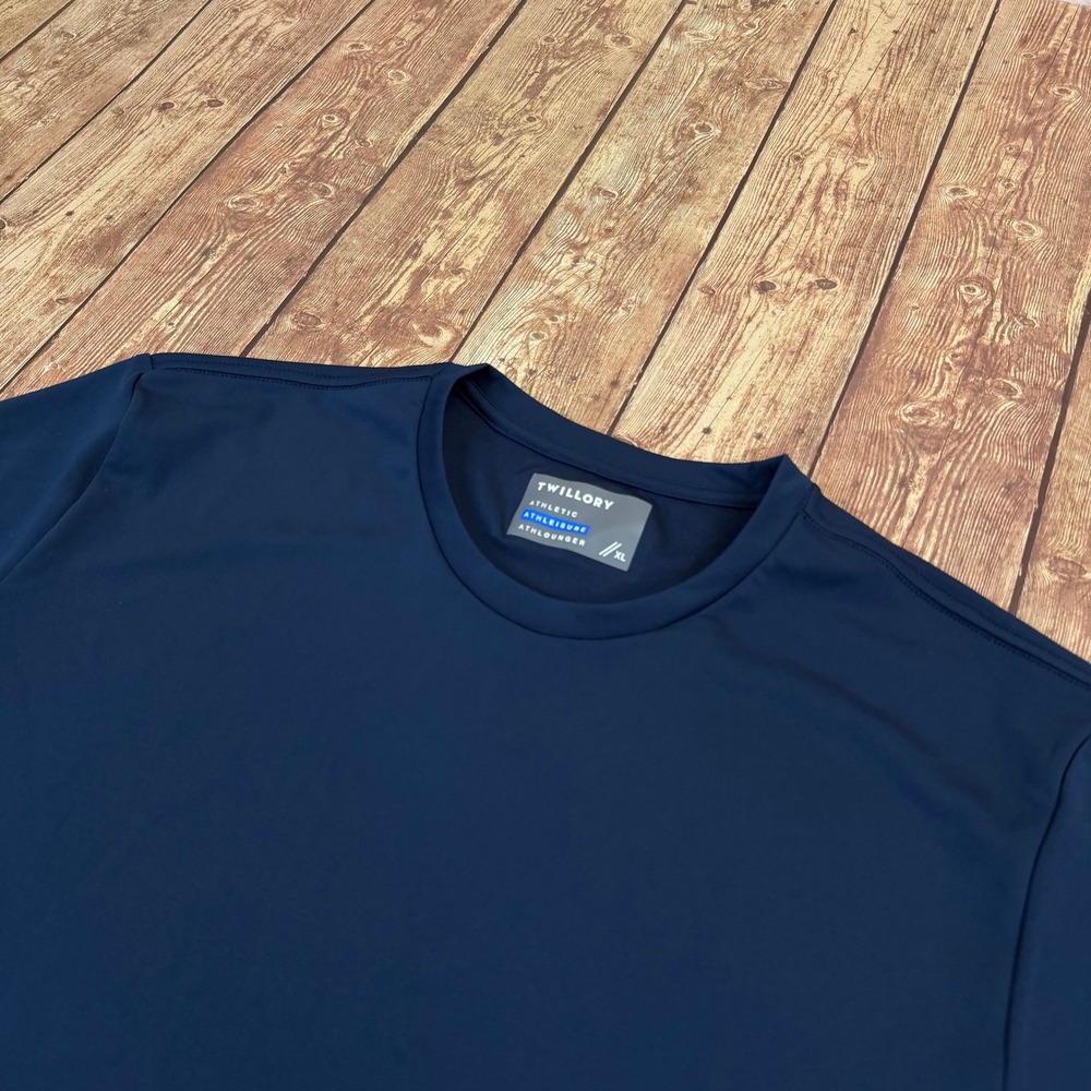 Twillory Athleisure T Shirt Mens Extra Large Navy Blue Performance Tee - Picture 1 of 9